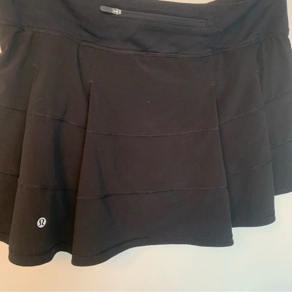 Lululemon Pace Rival Skirt (Tall) *4-way Stretch 15" Black Tall 10 - Picture 11 of 12